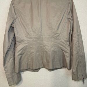 Banana Republic Tan Blazer Tailored Fit Peplum Design